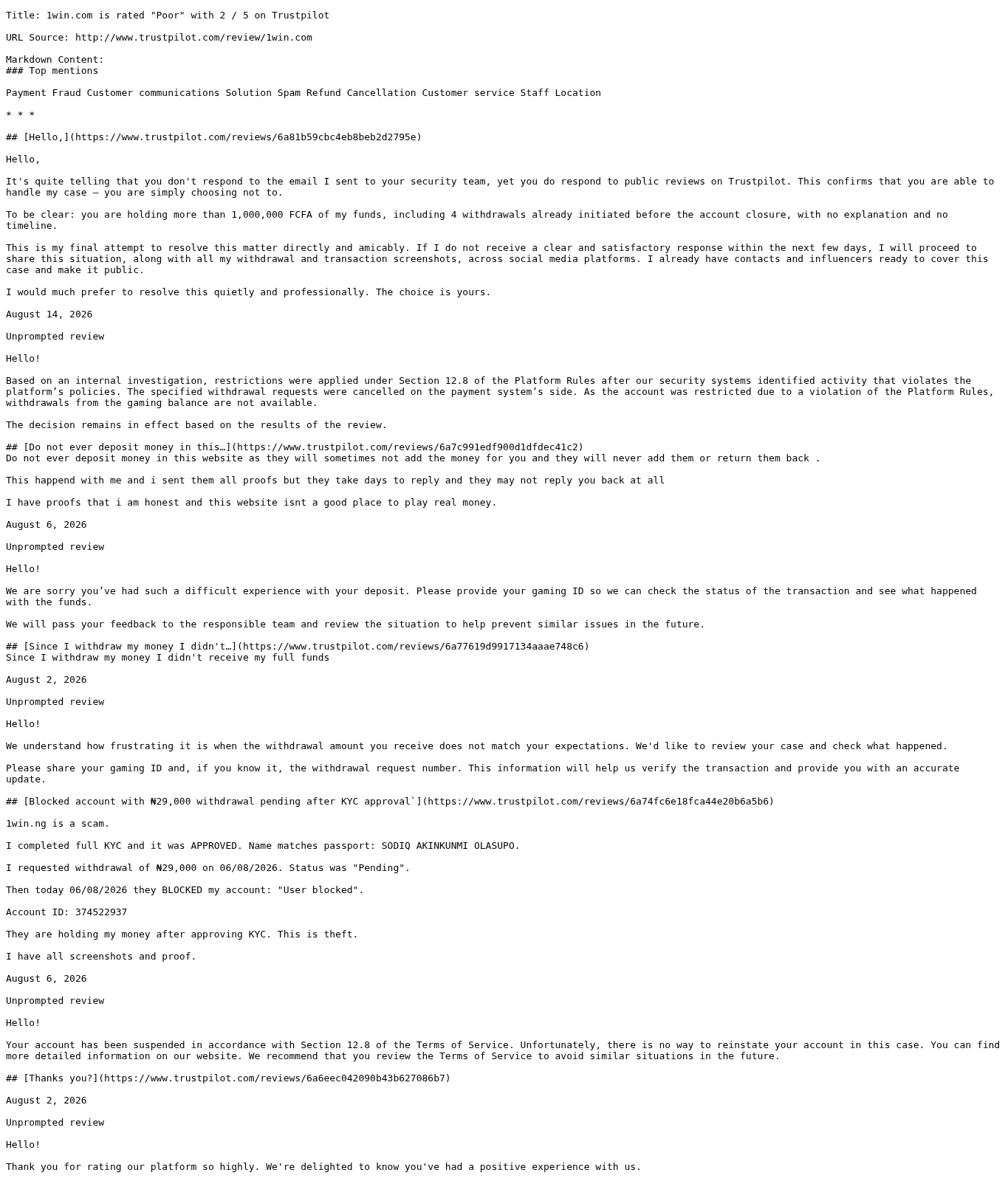 1win haqidagi foydalanuvchi signallari tasviri